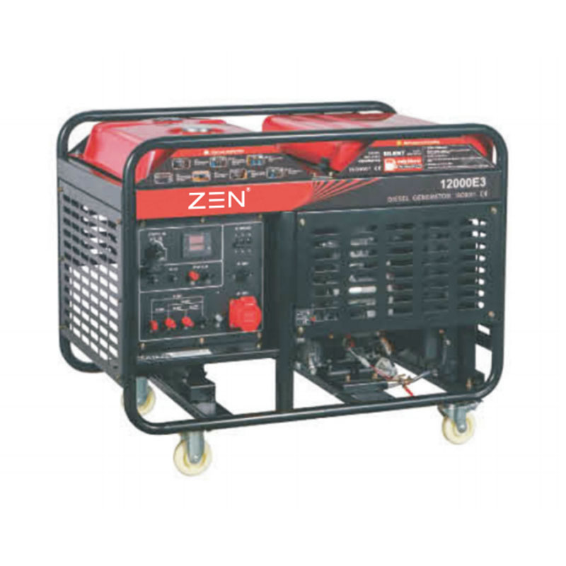 Двухцилиндровый дизельный генератор открытого типа